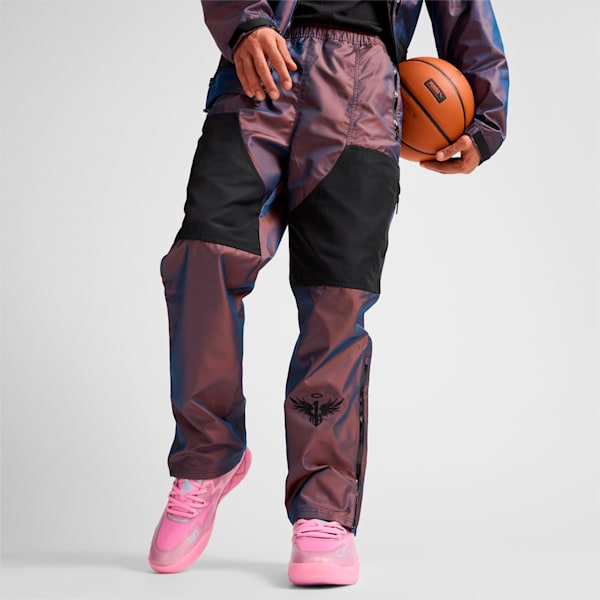 Cheap Atelier-lumieres Jordan Outlet x LAMELO BALL IRIDESCENT Woven Men's Basketball Pants, Ultraviolet, extralarge